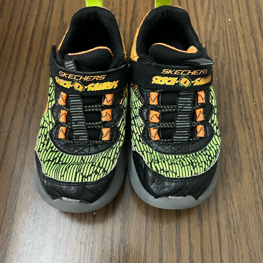 Skechers Kids Shoes S Lights - Black and Orange size 11